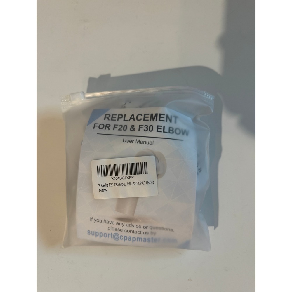 3 Pack Replacement Elbow Connector for AirFit F20 and F30 Full Face Masks New